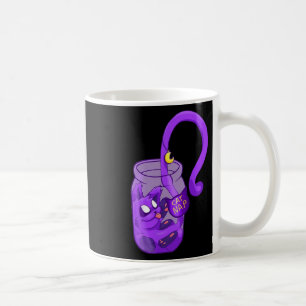 Kat Nap i måne-Ansikte - Cute Cat Kaffemugg