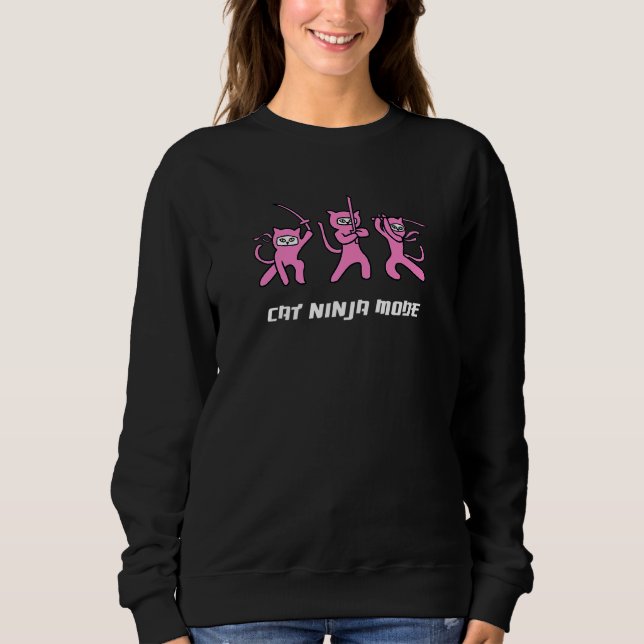 Kat Ninja-läge T Shirt (Framsida)