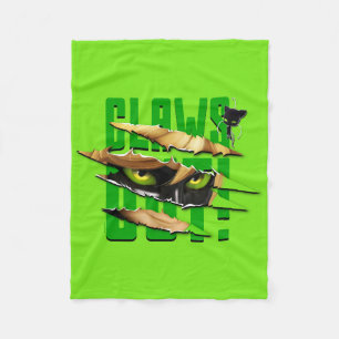 Kat Noir & Plagg Klo ut Fleecefilt