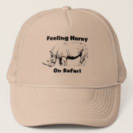 Kåt noshörningSafarilock Keps