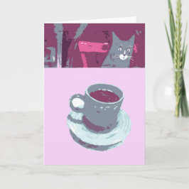 Kat- och kaffekort kort