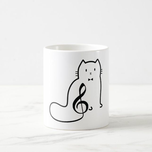 KAT- OCH MUSIKANTECKNING KAFFEMUGG (Center)