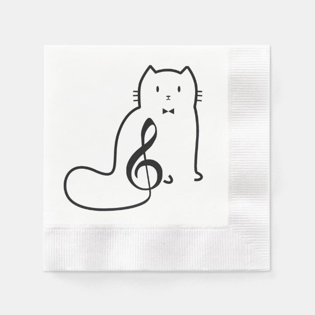 KAT- OCH MUSIKANTECKNING PAPPERSSERVETT (Framsidan)