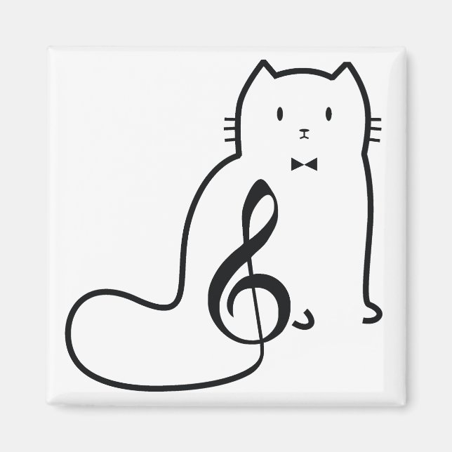 KAT- OCH MUSIKNOS MAGNET (Framsidan)