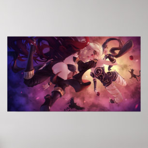 Kat och Raven Gravity-rusning Poster