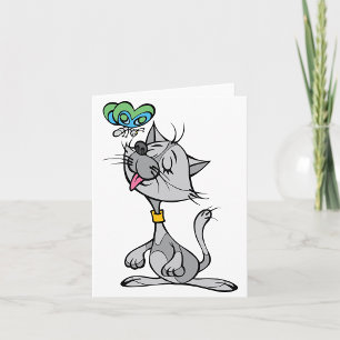 Kat- och smörflygskort kort