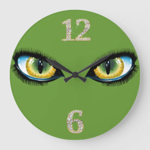 Kat Öga Wall Clock Stor Klocka