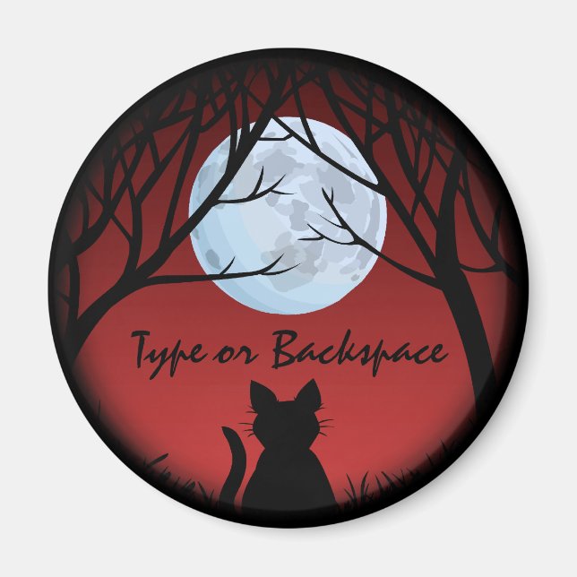 Kat över magnet-Tjocken Kattfyllnadstecknet Anpass Magnet (Framsidan)