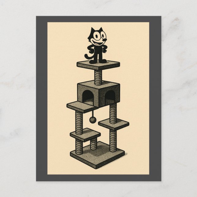 Kat på A Träd Vykort (Framsida)