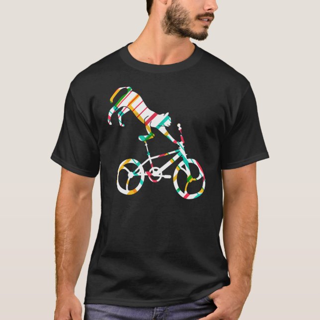 Kat på BMX Bike Kitten Bike Cycling Bicycle T Shirt (Framsida)