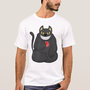 Kat på Poker med Poker-kort T Shirt