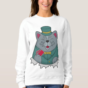 Kat på Poker med Poker-kort T Shirt