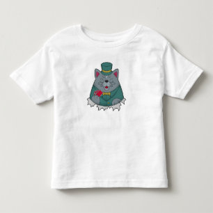Kat på Poker med Poker-kort T Shirt
