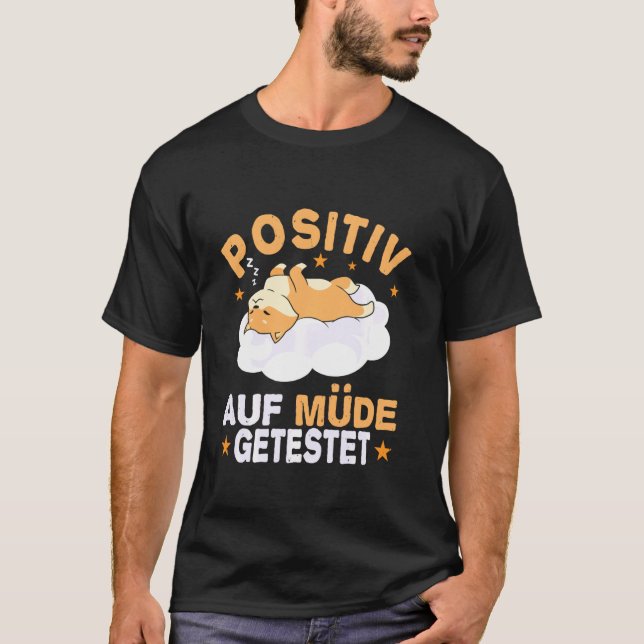Kat på positiv tjock nattklänning Pajamas T Shirt (Framsida)