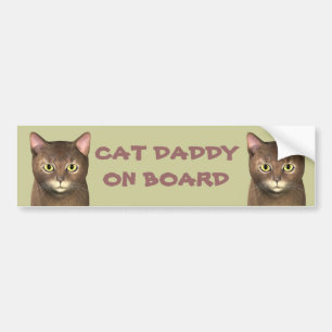 Kat pappa ombord bildekal