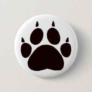 Kat Paw-utskrift Knapp