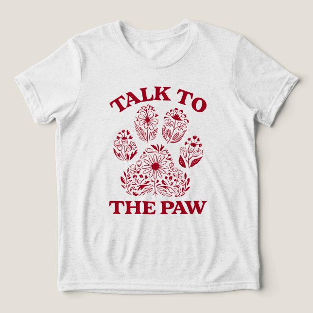 Kat Paw-utskrift - praktiskt kattnummer T Shirt (Design Framsida)