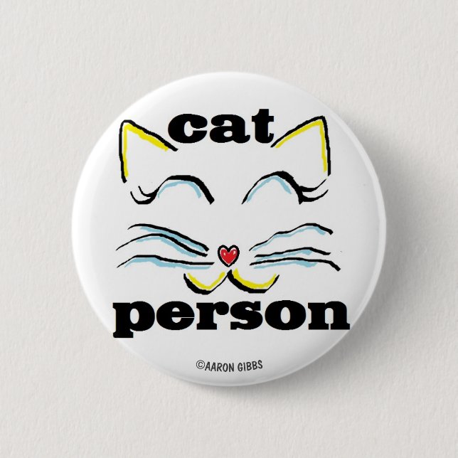 Kat Person Cat Lover-knapp Knapp (Framsida)