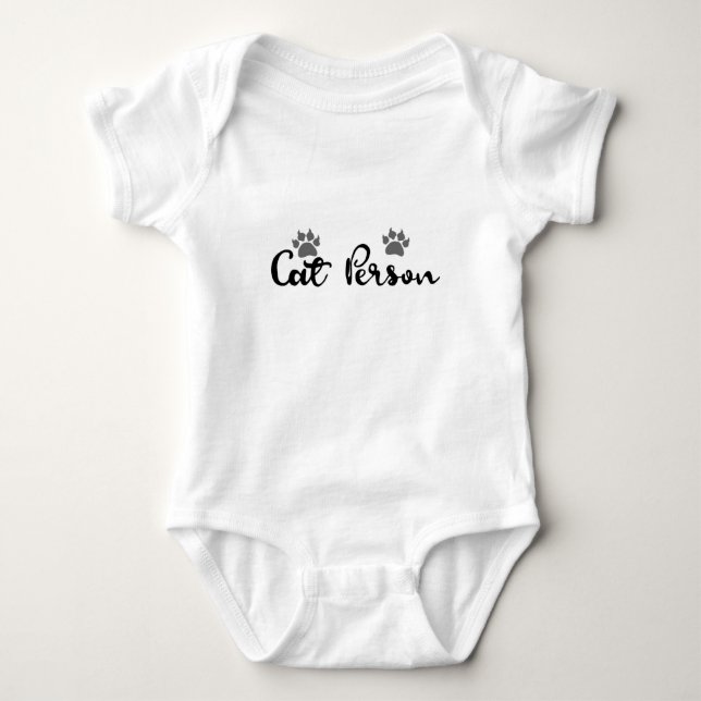 Kat Person Typography Art T-shirt (Framsida)