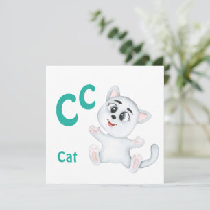 Kat personalize ABC: Brev C - lägg till ditt namn