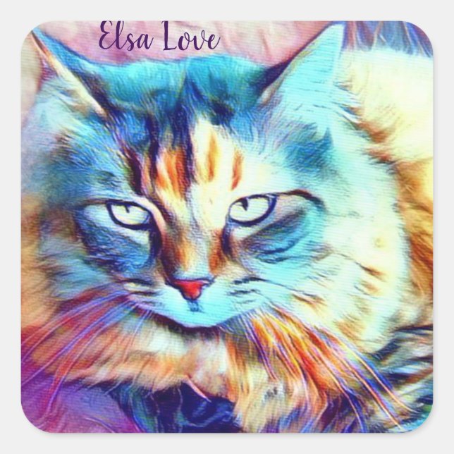 Kat, personligt klistermärke (Framsida)