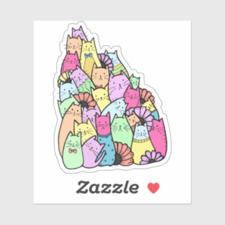 Kat Pile-etikett för bärbara datorer Klistermärken