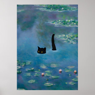 Kat Print Monet Waterlily Poster