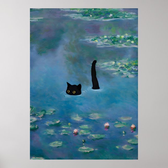 Kat Print Monet Waterlily Poster (Framsidan)