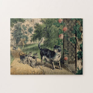 Kat Puzzle Currier & Ives Pussel