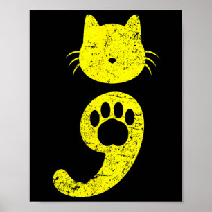 Kat Semiolon Shirt Depression Awareness - Cat Lov Poster