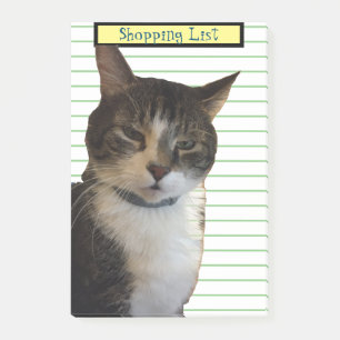 Kat Shopping List Post-it Block