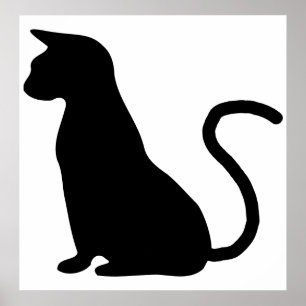 Kat Silhouette Poster