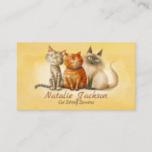 Kat Sitter (kattplatta) - Adsible Watercolor Cats