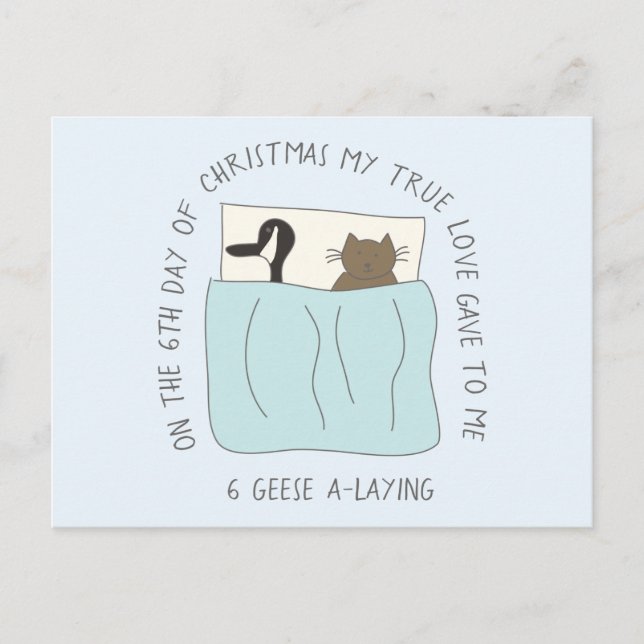 Kat Sjätte dagen 6 Gessej-A-jul Vykort (Framsida)