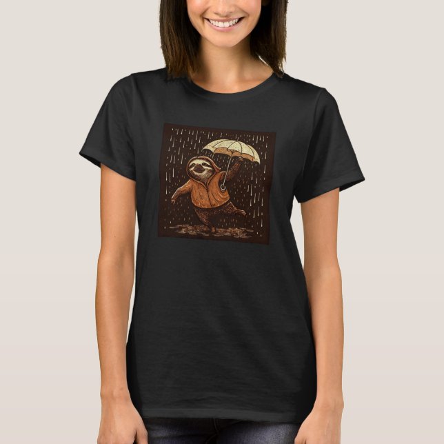 Kat Sloth Rining T Shirt (Framsida)