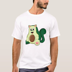 Kat som Avocado T Shirt