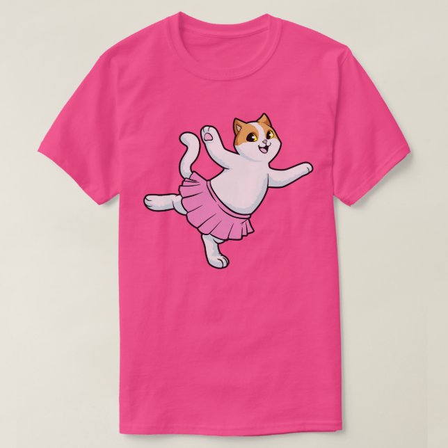 Kat som Ballerina i Ballet T Shirt (Design framsida)
