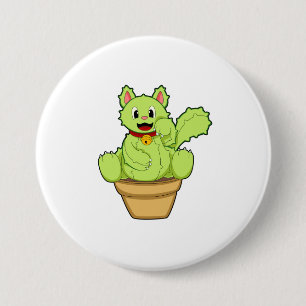 Kat som Cactus Knapp
