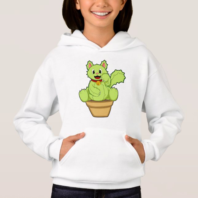 Kat som Cactus T Shirt (Framsida)