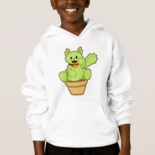 Kat som Cactus T Shirt (Framsida)