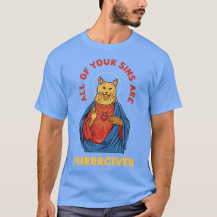 Kat som Jesus Humor för en kristen kattDjurälskare T Shirt