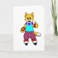 Kat som Skater med infogade skal