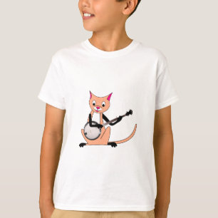 Kat som spelar Banjo T Shirt