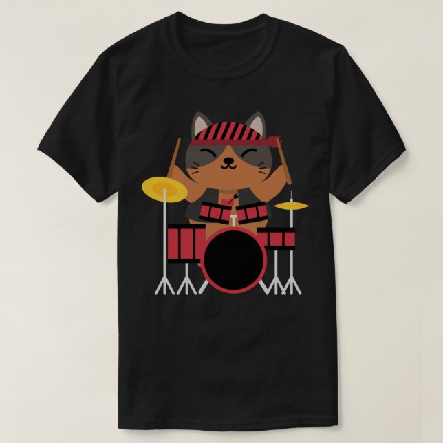Kat som spelar gitarr_781 t shirt (Design framsida)