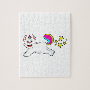 Kat som Unicorn Pussel