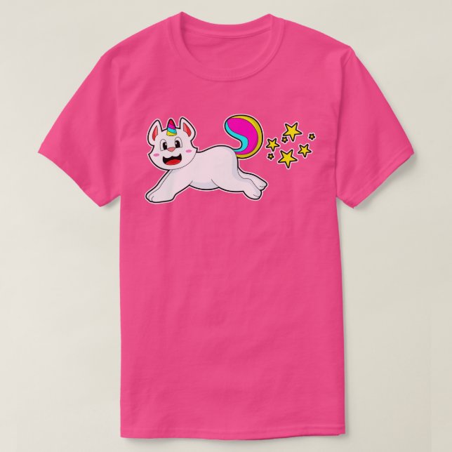 Kat som Unicorn T Shirt (Design framsida)