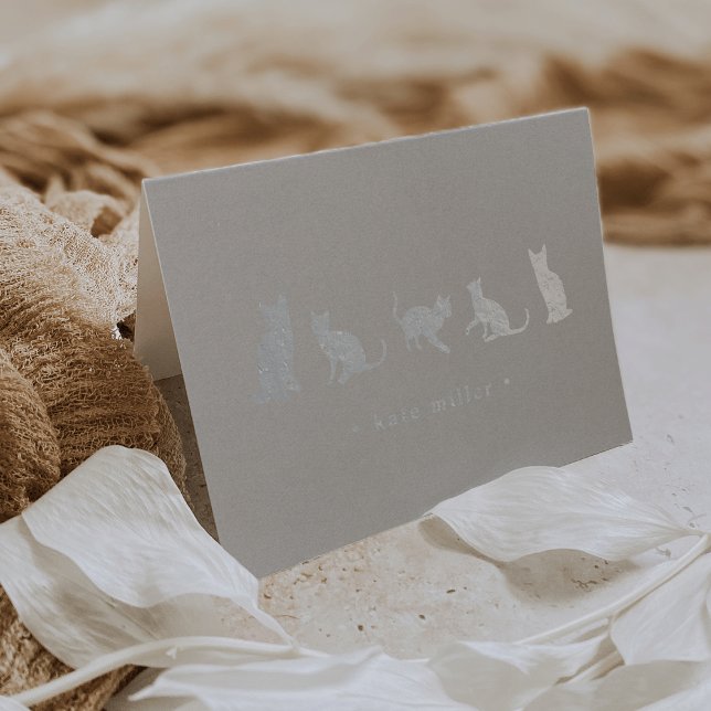 Kat Squad Personlig Silver Foil StationCard Folierat Kort (Skapare uppladdad)