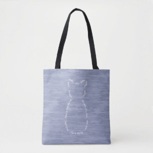 Kat Story Tote Bag Tygkasse