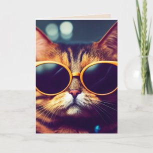 KAT-SUNGLASSER AV BIRTHDAY-COOLA KORT