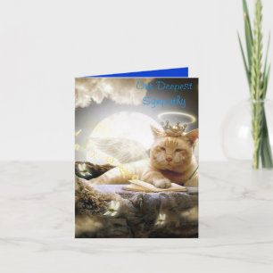 Kat Sympathy Card Kort
